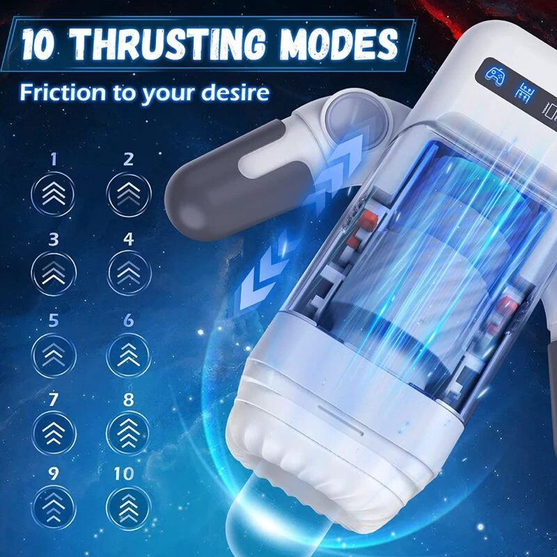 MASTURBADOR MASCULINO COM VIBRAÇÃO E FUNÇÃO CALOR COM SUPORTE PARA MÓVEIS - Sex Shop Sexy