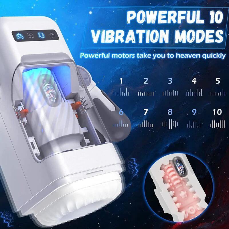 MASTURBADOR MASCULINO COM VIBRAÇÃO E FUNÇÃO CALOR COM SUPORTE PARA MÓVEIS - Sex Shop Sexy