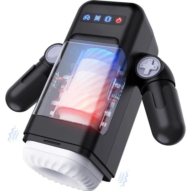 MASTURBADOR MASCULINO COM VIBRAÇÃO E FUNÇÃO CALOR COM SUPORTE PARA MÓVEIS - Sex Shop Sexy