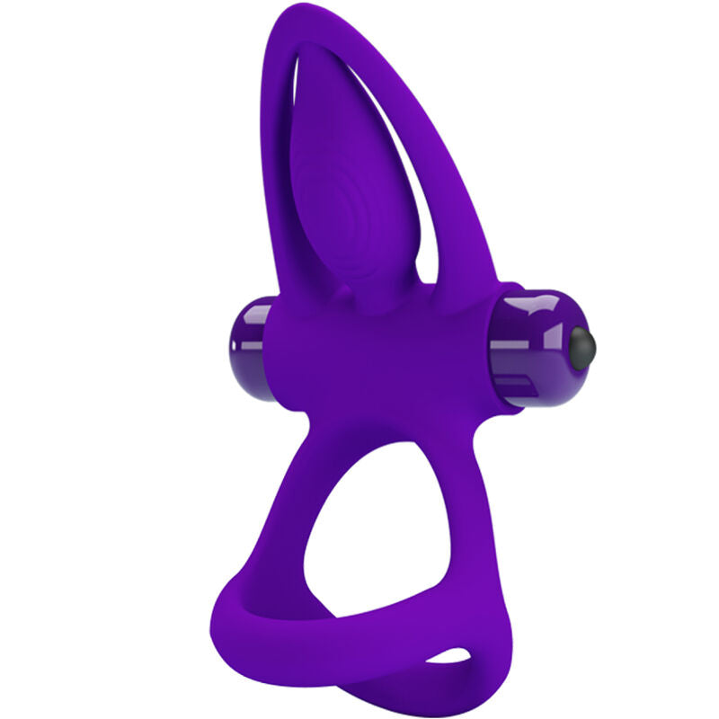 PRETTY LOVE - ANEL VIBRADOR 10 VIBRAÇÕES EM SILICONE VIOLETA