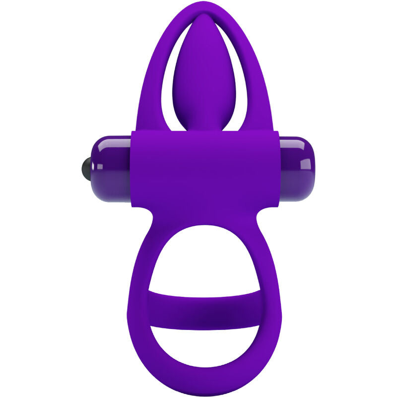 PRETTY LOVE - ANEL VIBRADOR 10 VIBRAÇÕES EM SILICONE VIOLETA