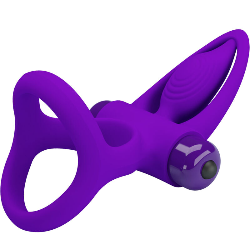 PRETTY LOVE - ANEL VIBRADOR 10 VIBRAÇÕES EM SILICONE VIOLETA