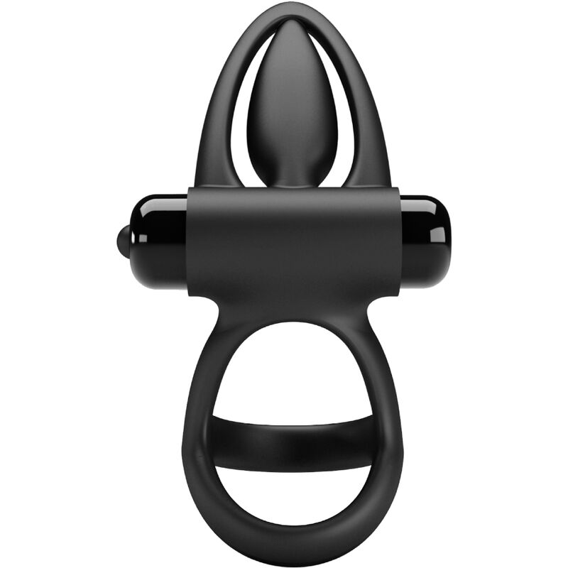 PRETTY LOVE - ANEL VIBRADOR 10 VIBRAÇÕES EM SILICONE PRETO