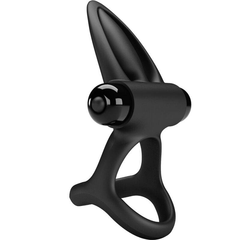 PRETTY LOVE - ANEL VIBRADOR 10 VIBRAÇÕES EM SILICONE PRETO