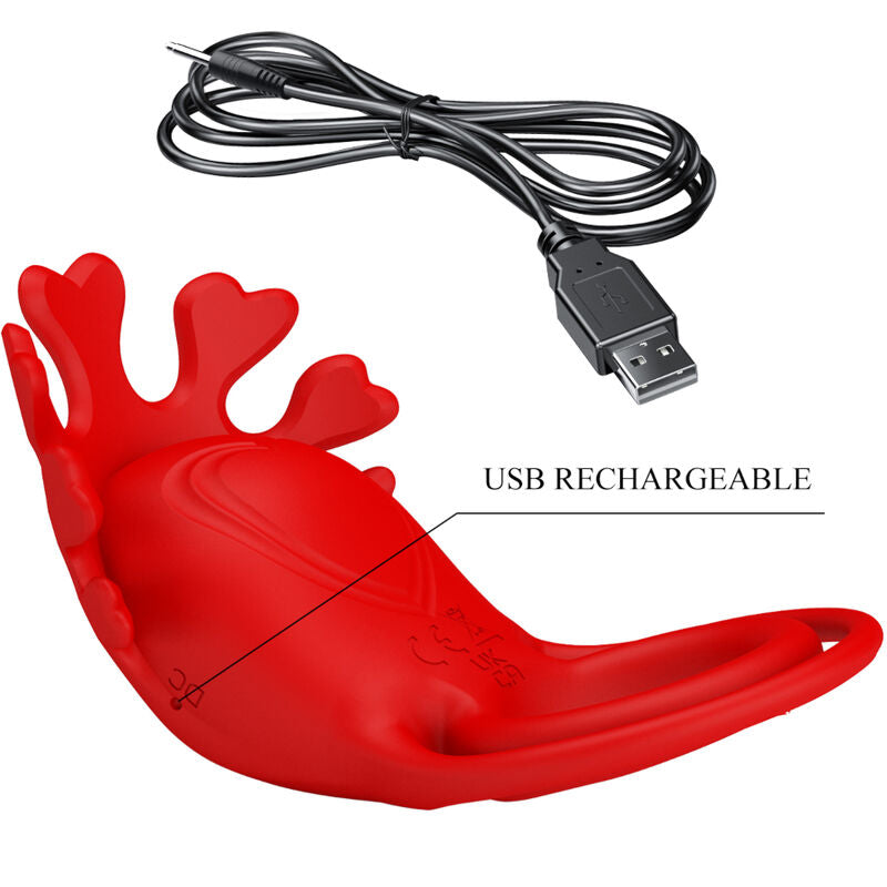 PRETTY LOVE - RUBEN ANEL VIBRADOR 7 VIBRAÇÕES EM SILICONE VERMELHO