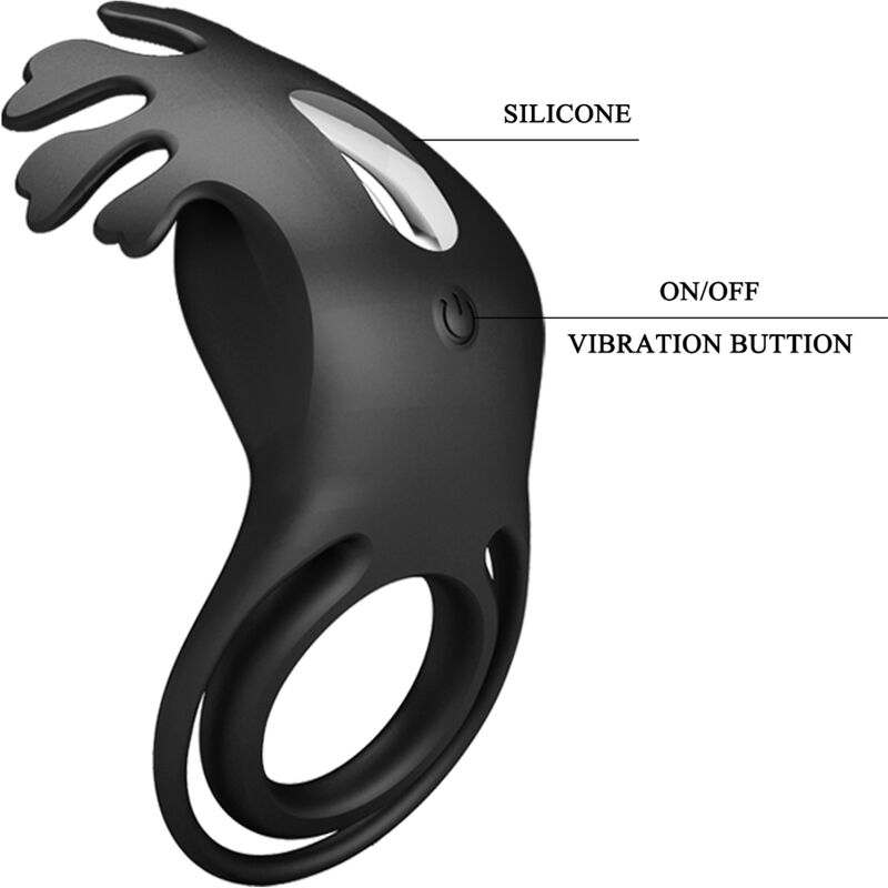 PRETTY LOVE - RUBEN ANEL VIBRADOR 7 VIBRAÇÕES EM SILICONE PRETO