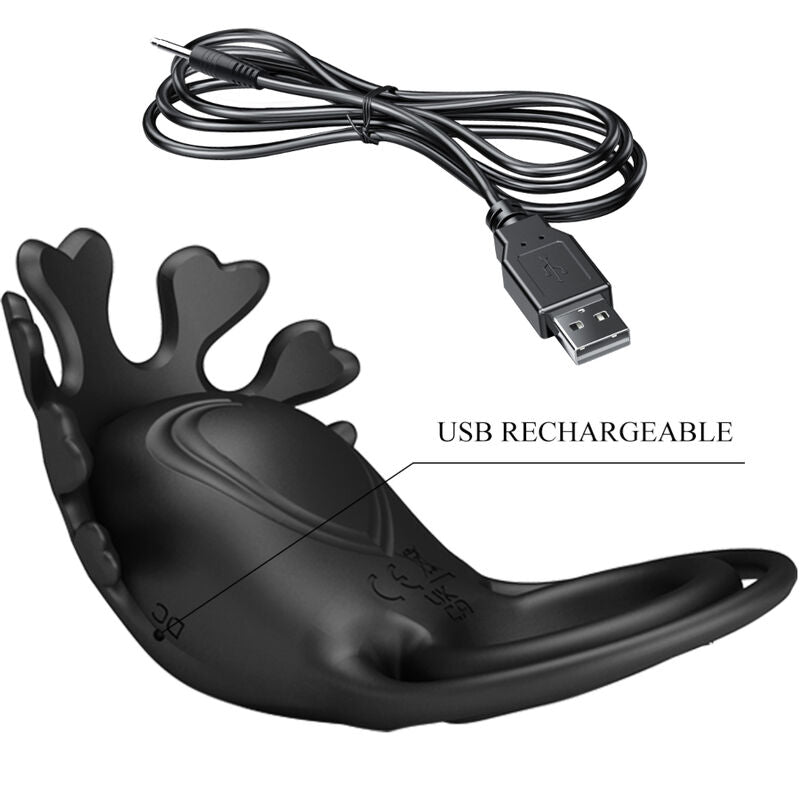 PRETTY LOVE - RUBEN ANEL VIBRADOR 7 VIBRAÇÕES EM SILICONE PRETO