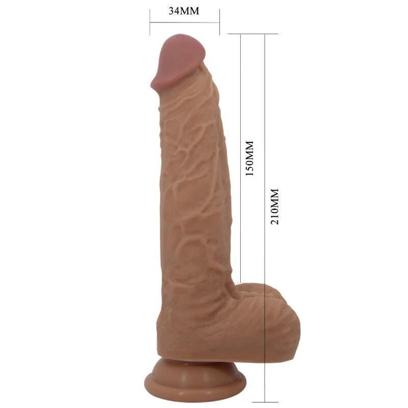 JONATHAN DILDO EM SILICONE, 3 VIBRAÇÕES + 3 MEDIDAS INSERÇÃO CONTROLE REMOTO 21 CENTÍMETROS - Sex Shop Sexy