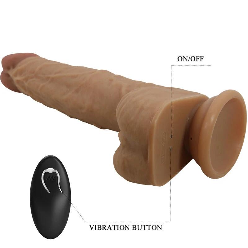 JONATHAN DILDO EM SILICONE, 3 VIBRAÇÕES + 3 MEDIDAS INSERÇÃO CONTROLE REMOTO 21 CENTÍMETROS - Sex Shop Sexy