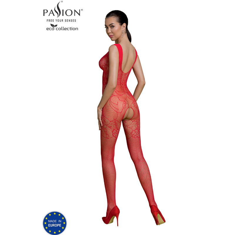 Passion Coleo Eco Bodystocking Eco BS012 Blanco