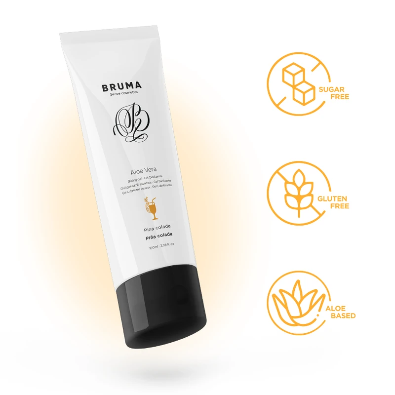 GEL LUBRIFICANTE COM ALOE VERA SABOR A PIÑA COLADA 100 ML - Sex Shop Sexy