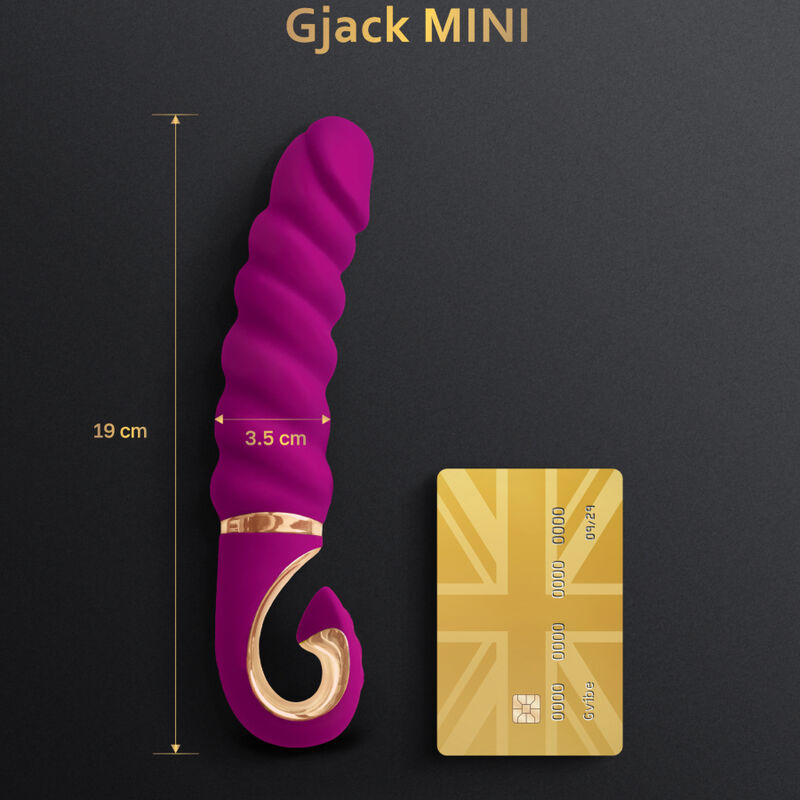 G-VIBE - GJACK MINI VIBRADOR EM SILICONE ROXO
