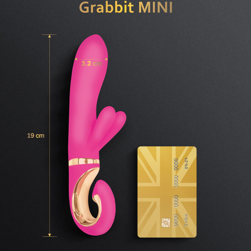 G-VIBE - GRABBIT MINI VIBRADOR EM SILICONE ROSA