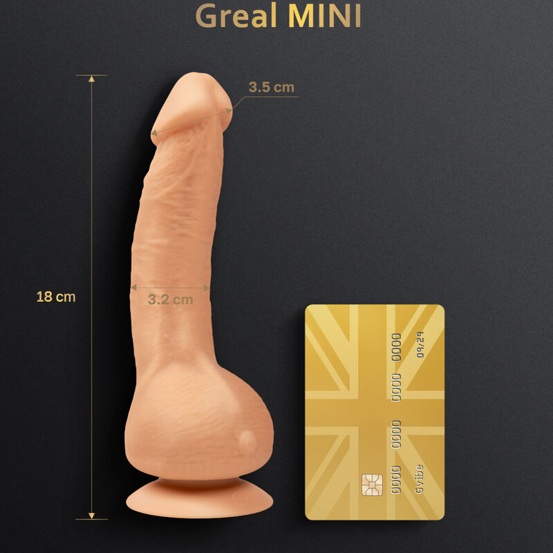G-VIBE - GREAL MINI DILDO VIBRADOR SILICONE NATURAL