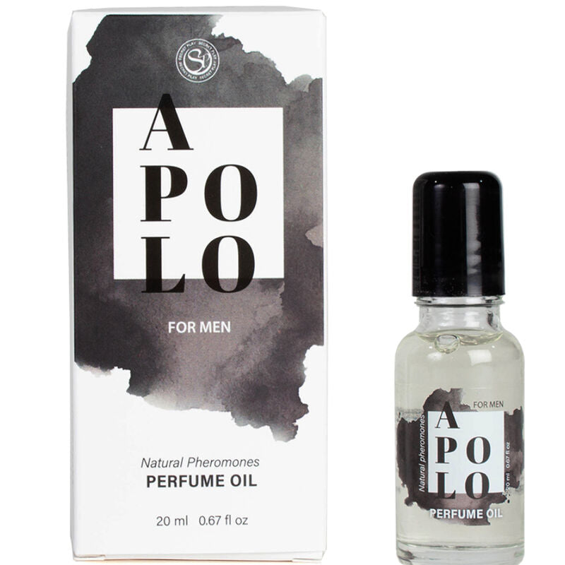 SECRETPLAY - APOLO PERFUME EM ÓLEO COM FEROMONAS PARA HOMEM 20 ML