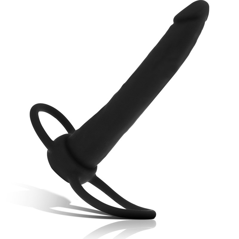 MYTHOLOGY - COBI ONYX ACCOMODATOR ARNÊS PARA DUPLA PENETRAÇÃO EM SILICONE