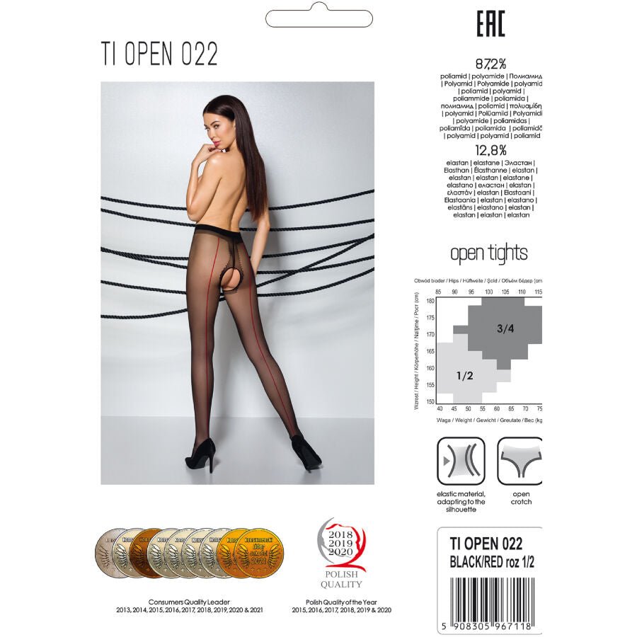 PASSION - TIOPEN 022 BLACK 1/2 20 DEN TIGHTS