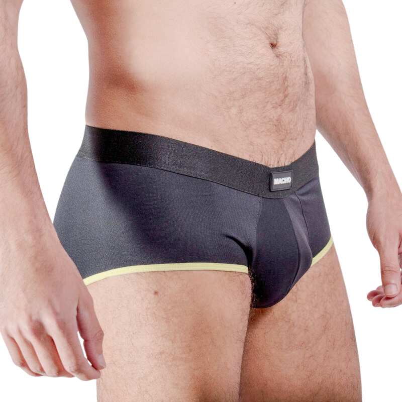 MACHO - MS24A CUECA BRIEF DARK AMARELO S