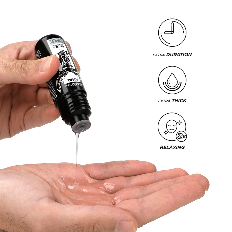 BLACK HOLE - BASE DE SILICONE CONCENTRADA DILATAÇÃO ANAL 30 ML