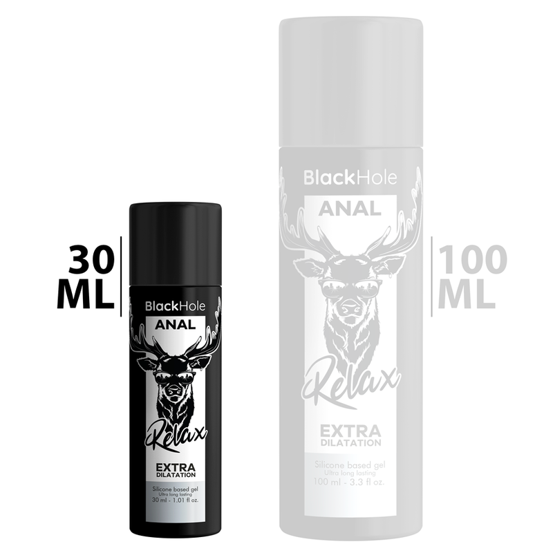 BLACK HOLE - BASE DE SILICONE CONCENTRADA DILATAÇÃO ANAL 30 ML