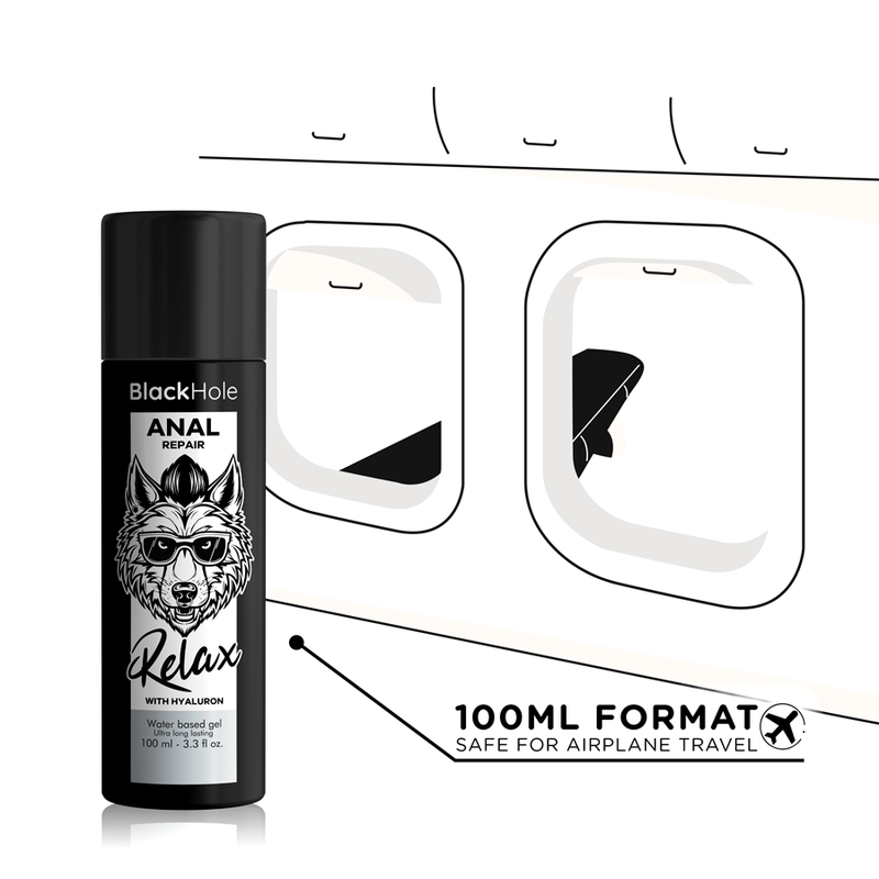 BLACK HOLE - ANAL REPAIR À BASE DE ÁGUA RELAX COM HYALURON 100 ML