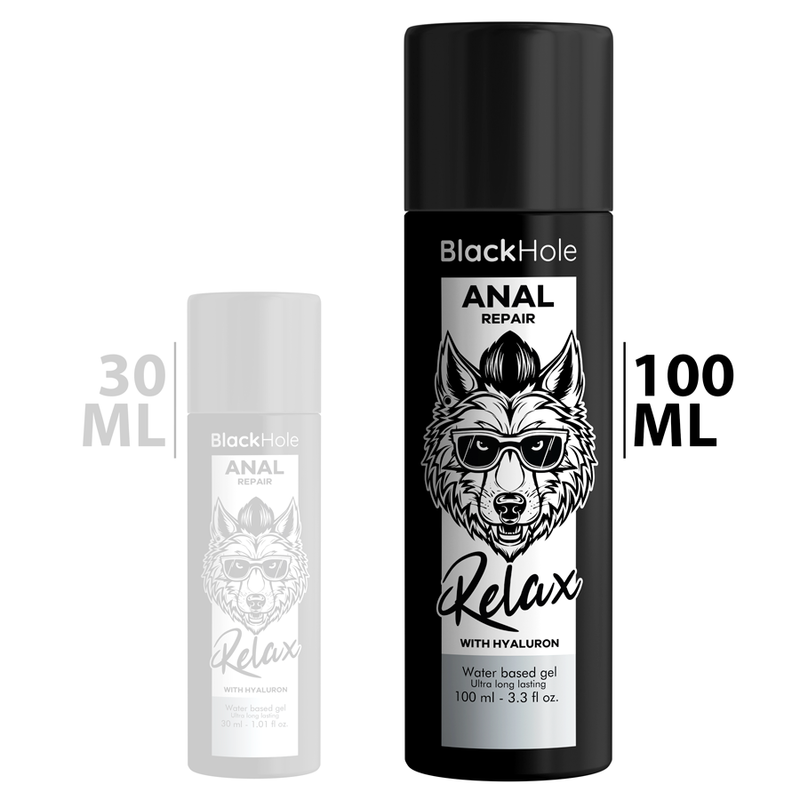BLACK HOLE - ANAL REPAIR À BASE DE ÁGUA RELAX COM HYALURON 100 ML