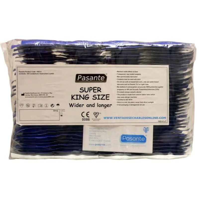 PRESERVATIVO TAMANHO SUPER KING BOLSA 144 UNIDADES - Sex Shop Sexy