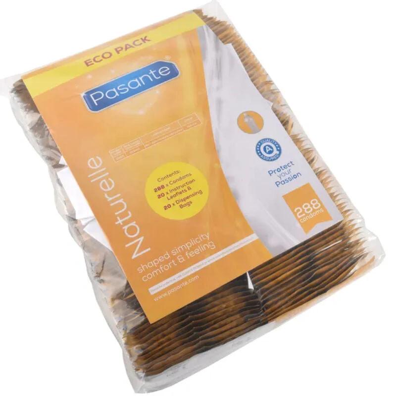 PRESERVATIVO PACOTE ECO NATURELLE BOLSA 288 UNIDADES - Sex Shop Sexy