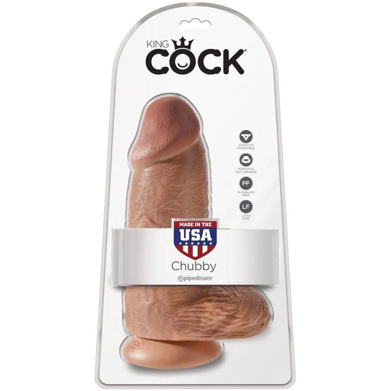 PÊNIS REALÍSTICO CHUBBY 23 CM CARAMELO - Sex Shop Sexy