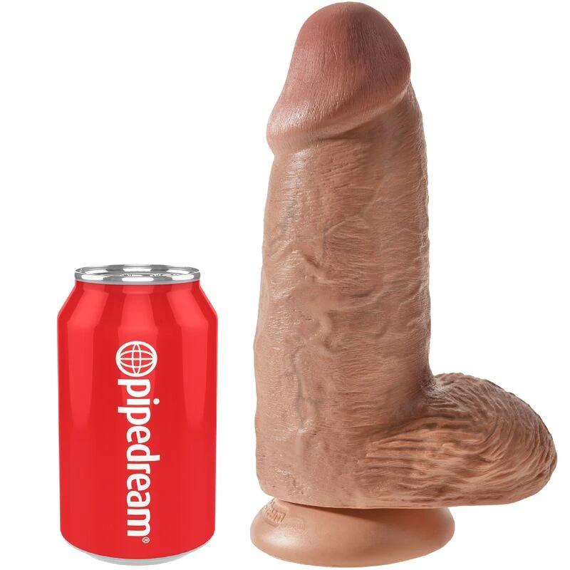 PÊNIS REALÍSTICO CHUBBY 23 CM CARAMELO - Sex Shop Sexy