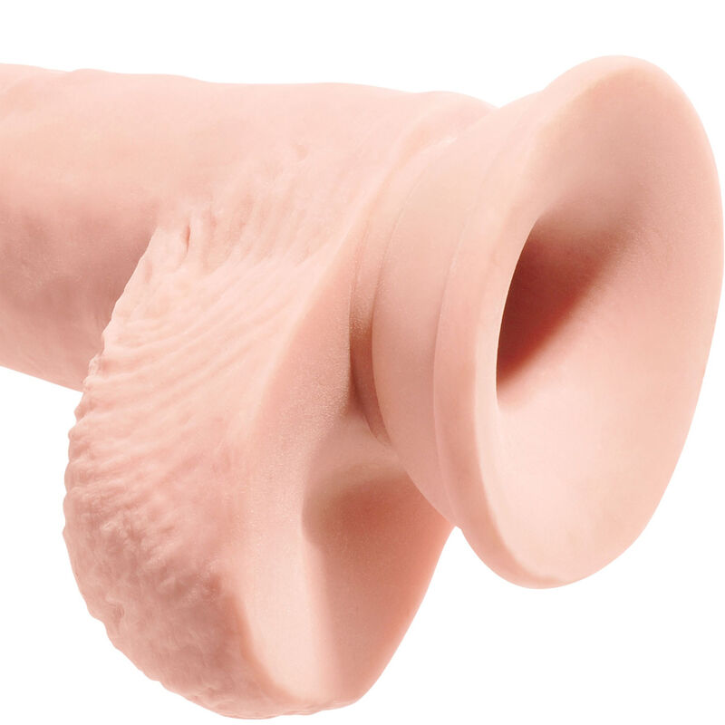 KING COCK - DILDO REALISTA COM TESTÍCULOS 19.4 CM NATURAL