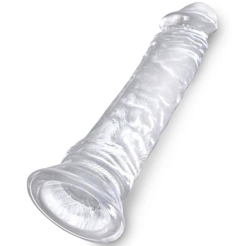 PÊNIS REALÍSTICO TRANSPARENTE 19,7 CM - Sex Shop Sexy