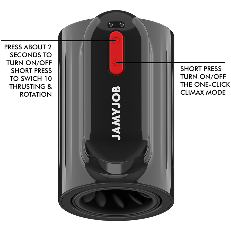 JAMYJOB - VORTEX TURBO MASTURBATOR WITH 360° THRUST MOTION AND ROTATION