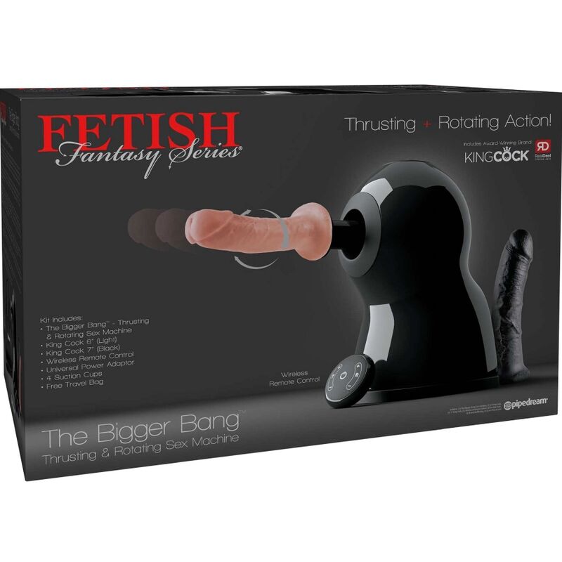 FETISH FANTASY SERIES - SEX MACHINE BIGGER BANG COM ROTAÇÃO E MOVIMENTO