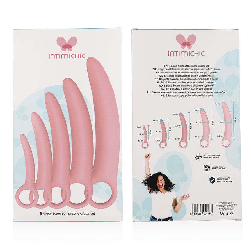 Intimichic - Dilador Silicone 5 Pcs