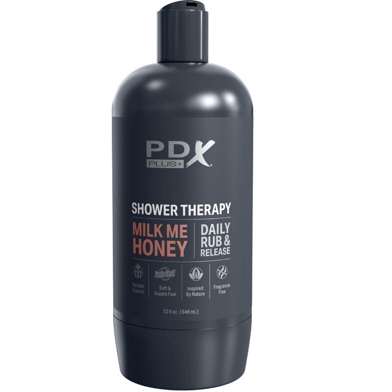 PDX PLUS - DISCREET STROKER MASTURBATOR TYPE MILK ME HONEY CARAMEL SHAMPOO BOTTLE