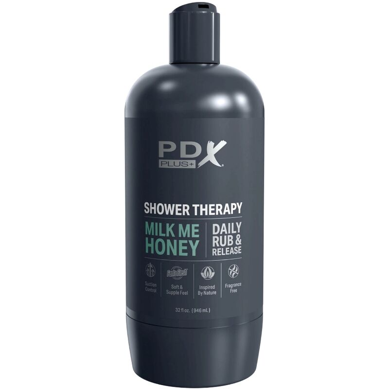 PDX PLUS - MASTURBADOR STROKER DISCRETO TIPO FRASCO DE CHAMPÔ MILK ME HONEY