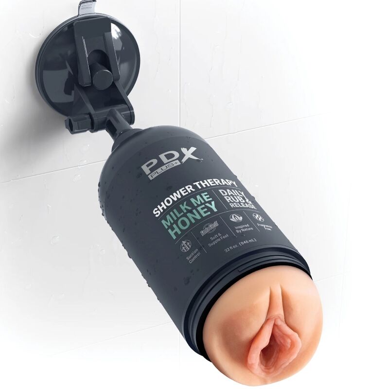 PDX PLUS - MASTURBADOR STROKER DISCRETO TIPO FRASCO DE CHAMPÔ MILK ME HONEY