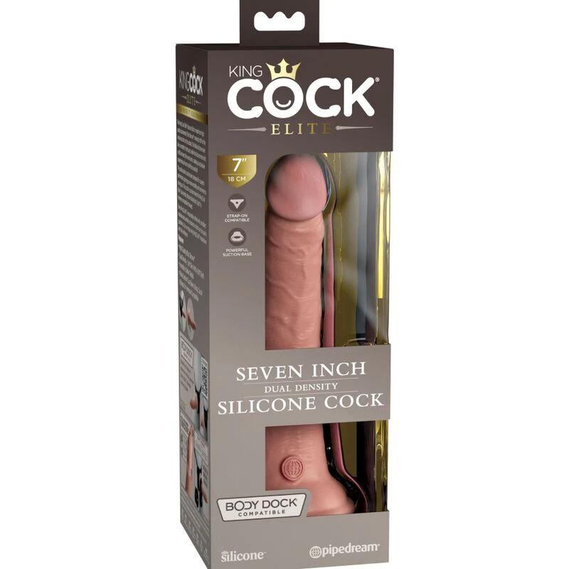 ÉLITE DILDO REALÍSTICO SILICONE 17,8 CM - Sex Shop Sexy
