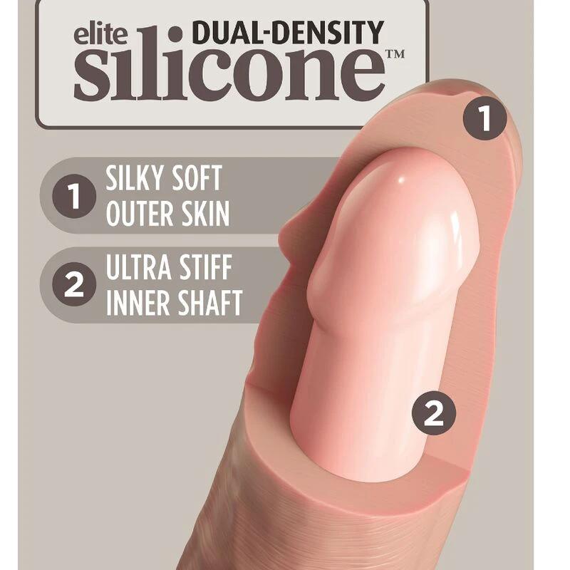 ÉLITE DILDO REALÍSTICO SILICONE 17,8 CM - Sex Shop Sexy