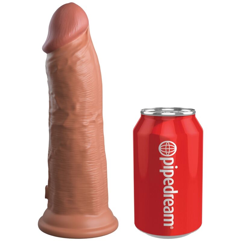 KING COCK - ÉLITE DILDO REALISTA SILICONE 20.3 CM CASTANHO