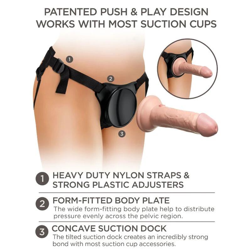 ÉLITE ARNÊS AJUSTÁVEL PARA PRINCIPIANTES COM DILDO 15,2 CM - Sex Shop Sexy