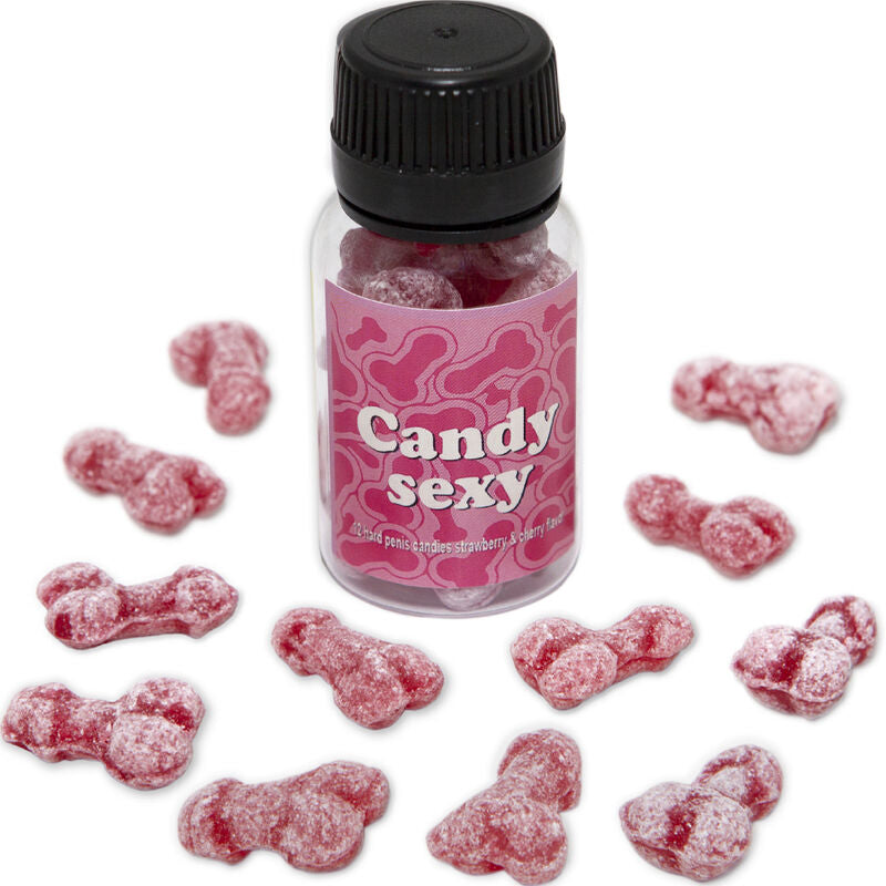 DIABLO PICANTE - CANDY SEXY FRASCO COM 12 GOMINAS SABOR MORANGO-CEREJA
