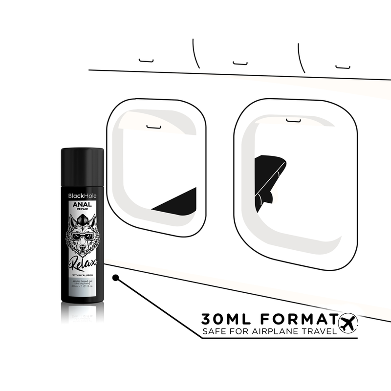 BLACK HOLE - ANAL REPAIR À BASE DE ÁGUA RELAX COM HYALURON 30 ML