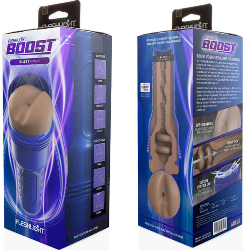 Fleshlight Boost - Ano Blast Masturbador Feminino MD Flesh RP