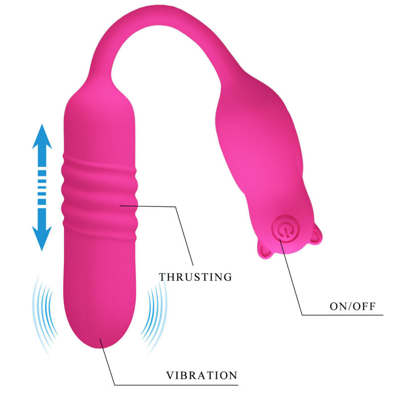 PRETTY LOVE - NOBIKUMA BALA VIBRATÓRIA DE SILICONE ROSA