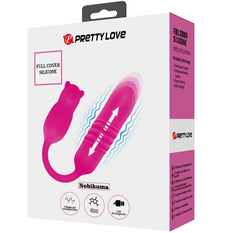PRETTY LOVE - NOBIKUMA BALA VIBRATÓRIA DE SILICONE ROSA