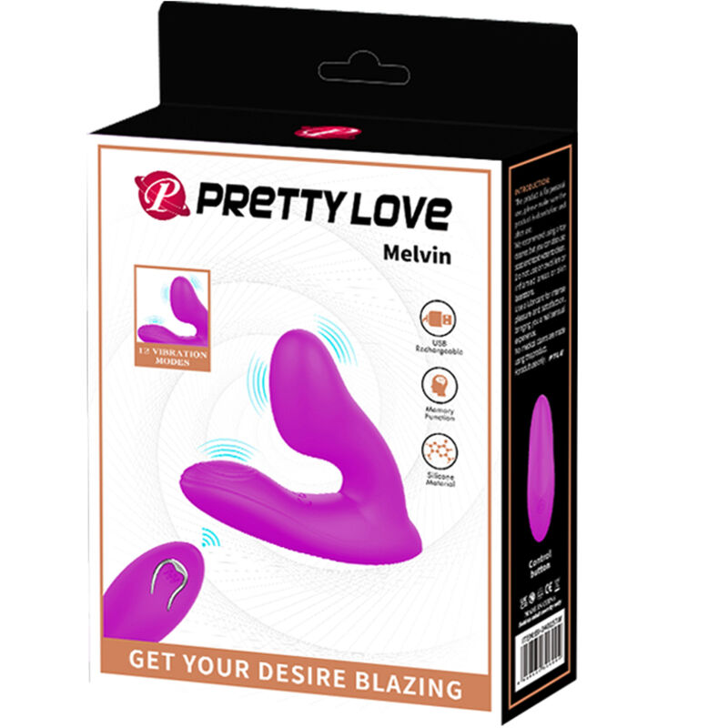 PRETTY LOVE - MELVIN ESTIMULADOR CLITORIANO COM CONTROLO REMOTO