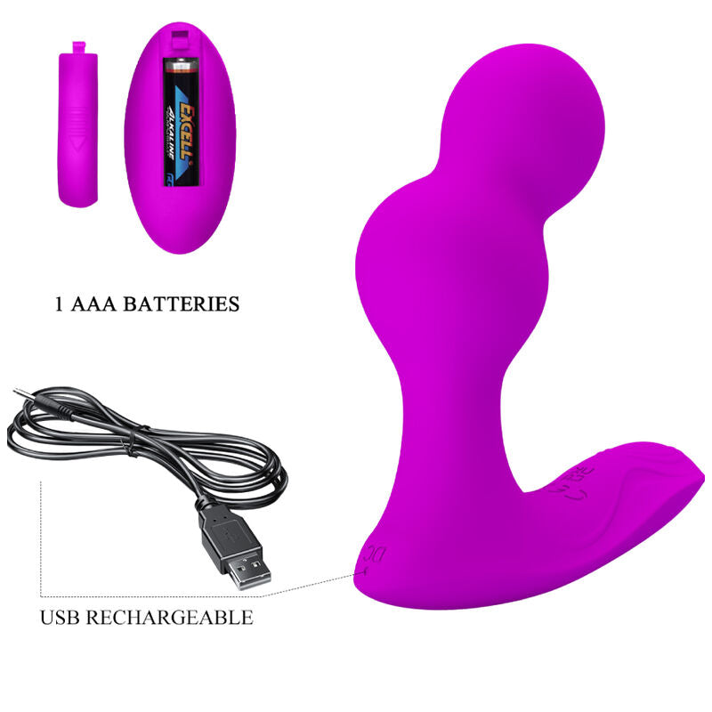 PRETTY LOVE - TERRANCE VIBRADOR ANAL COM CONTROLO REMOTO