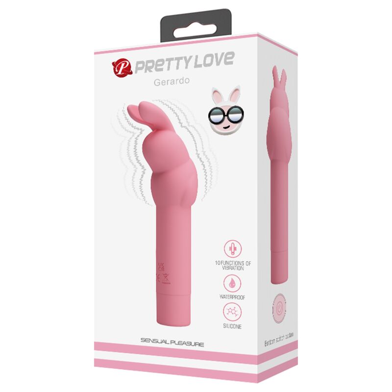 PRETTY LOVE - VIBRADOR DE SILICONE RABBIT ROSA GERARDO